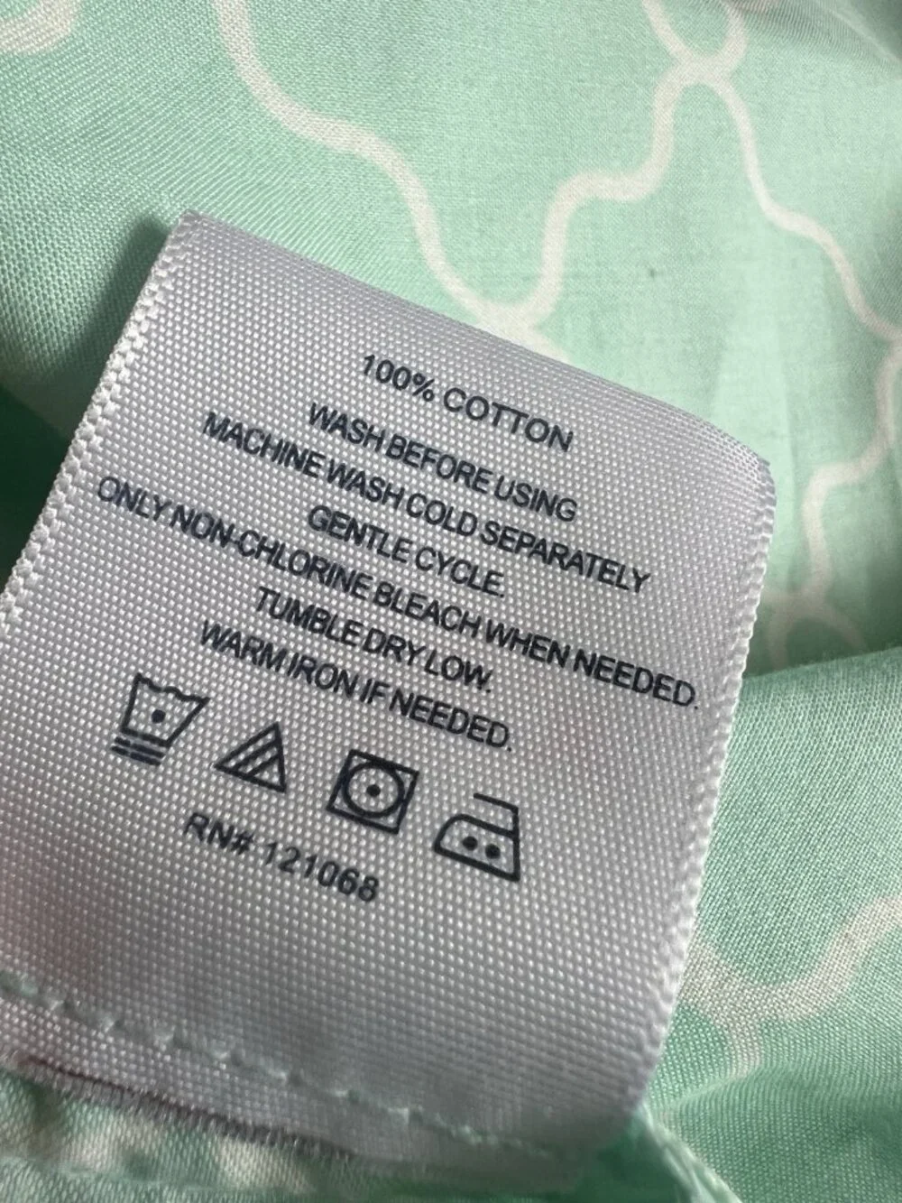 JONATHAN ADLER EURO Shams PR Happy Chic Trefoil Geometric Seafoam Green PRISTINE